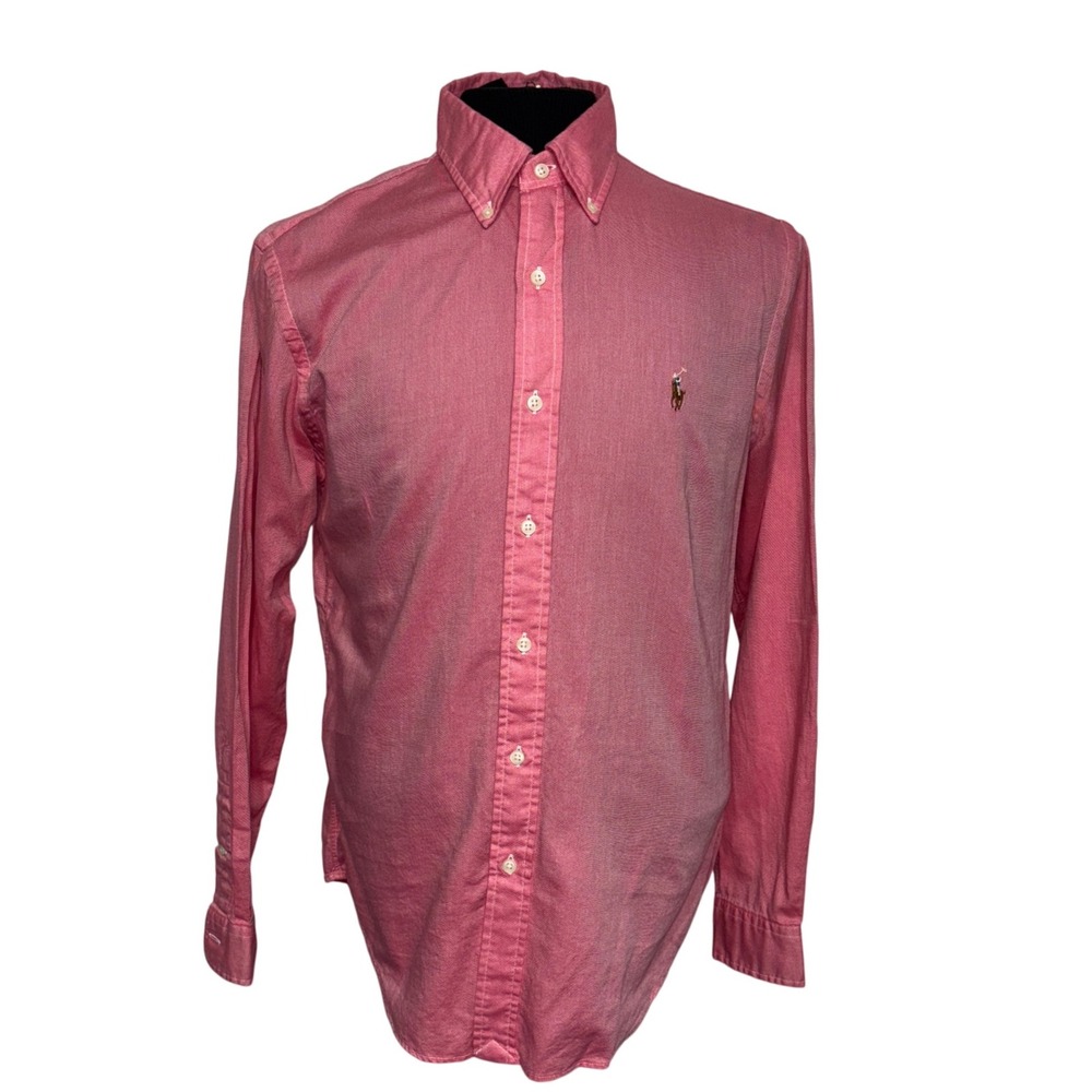 Ralph Lauren Men's Pink Button-Down Oxford Shirt